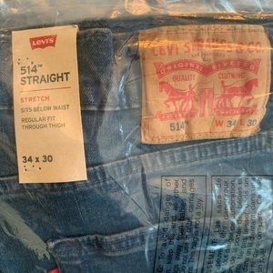 Levi’s 514 straight fit stretch jeans 34x30